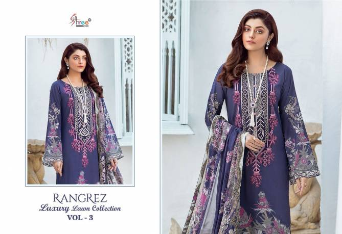 Rangrez Luxcury Lawn Collection 3 By Shree Cotton Pakistani Suits Suppliers In India
